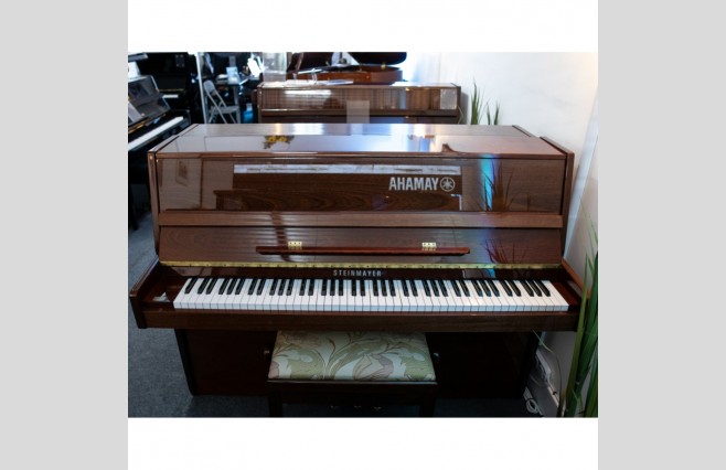 Used Steinmayer Polished Mahogany S108 Upright Piano - All Inclusive Premium Package (SN:541025137) - Image 1